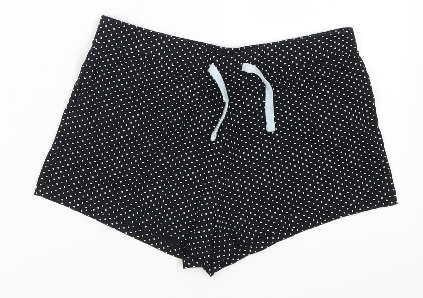 New Look Girls Black Polka Dot  Sweat Shorts Size M