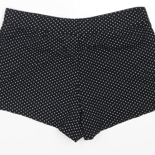 New Look Girls Black Polka Dot  Sweat Shorts Size M