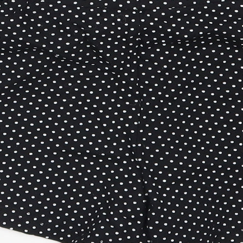 New Look Girls Black Polka Dot  Sweat Shorts Size M