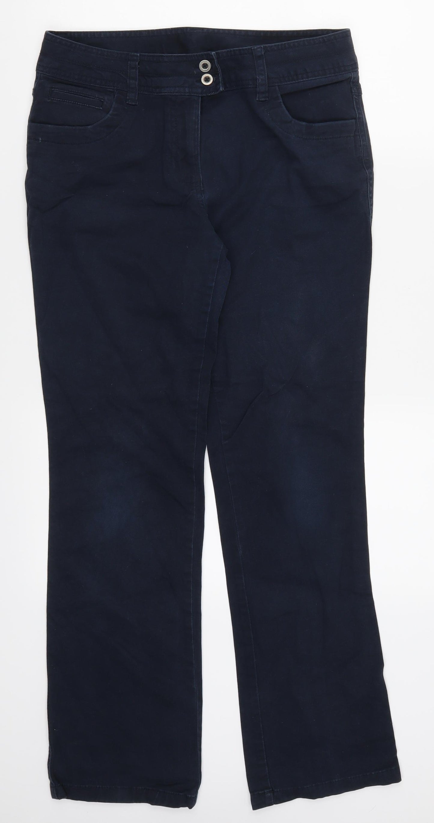 TU Womens Blue  Denim Straight Jeans Size 12 L30 in