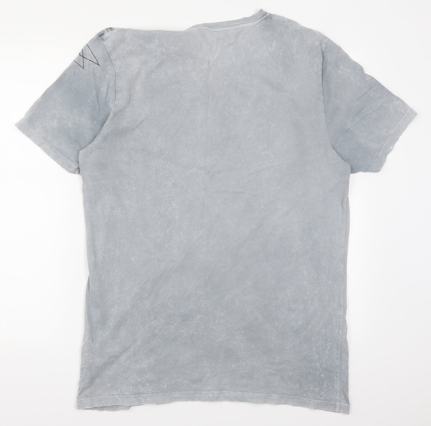 NEXT Mens Grey    T-Shirt Size L  - Geometric Wolf Dream Catcher