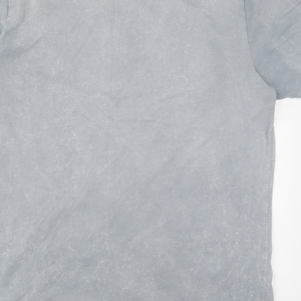 NEXT Mens Grey    T-Shirt Size L  - Geometric Wolf Dream Catcher