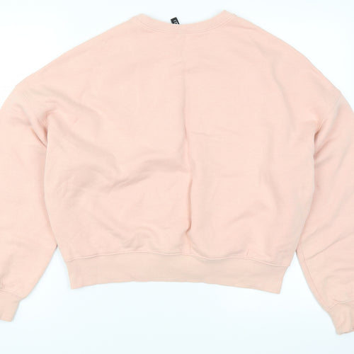 H&M Womens Pink   Pullover Sweatshirt Size S  - Angel Youth