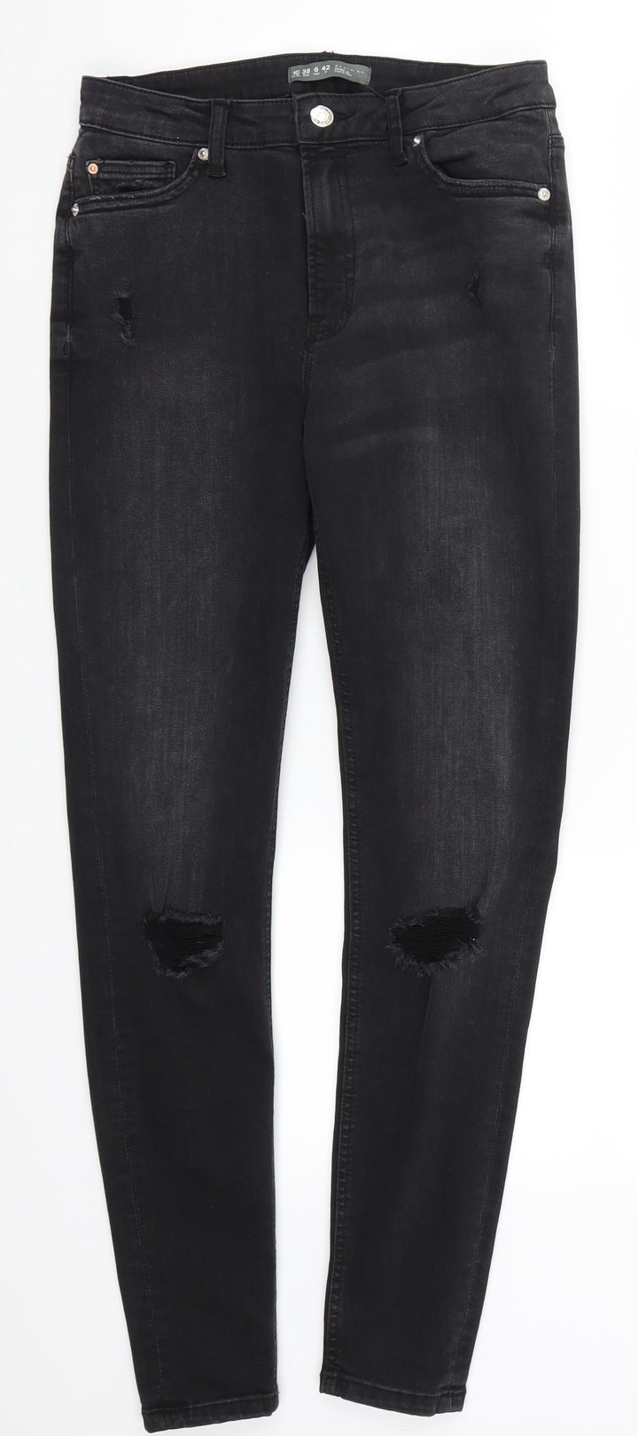 Denim Co Womens Black  Denim Skinny Jeans Size 10 L27 in