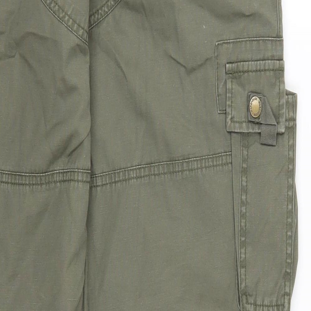 Warehouse Womens Green   Cargo Trousers Size 14 L29 in