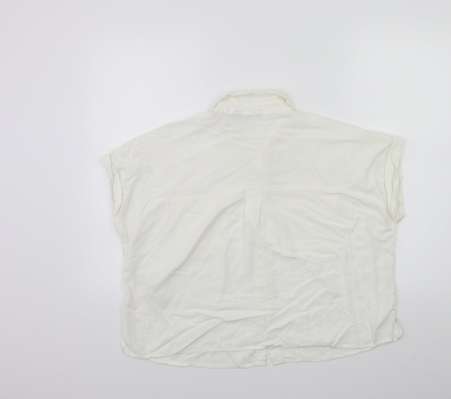 New Look Womens White   Basic Button-Up Size 16