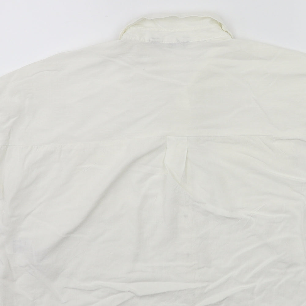 New Look Womens White   Basic Button-Up Size 16