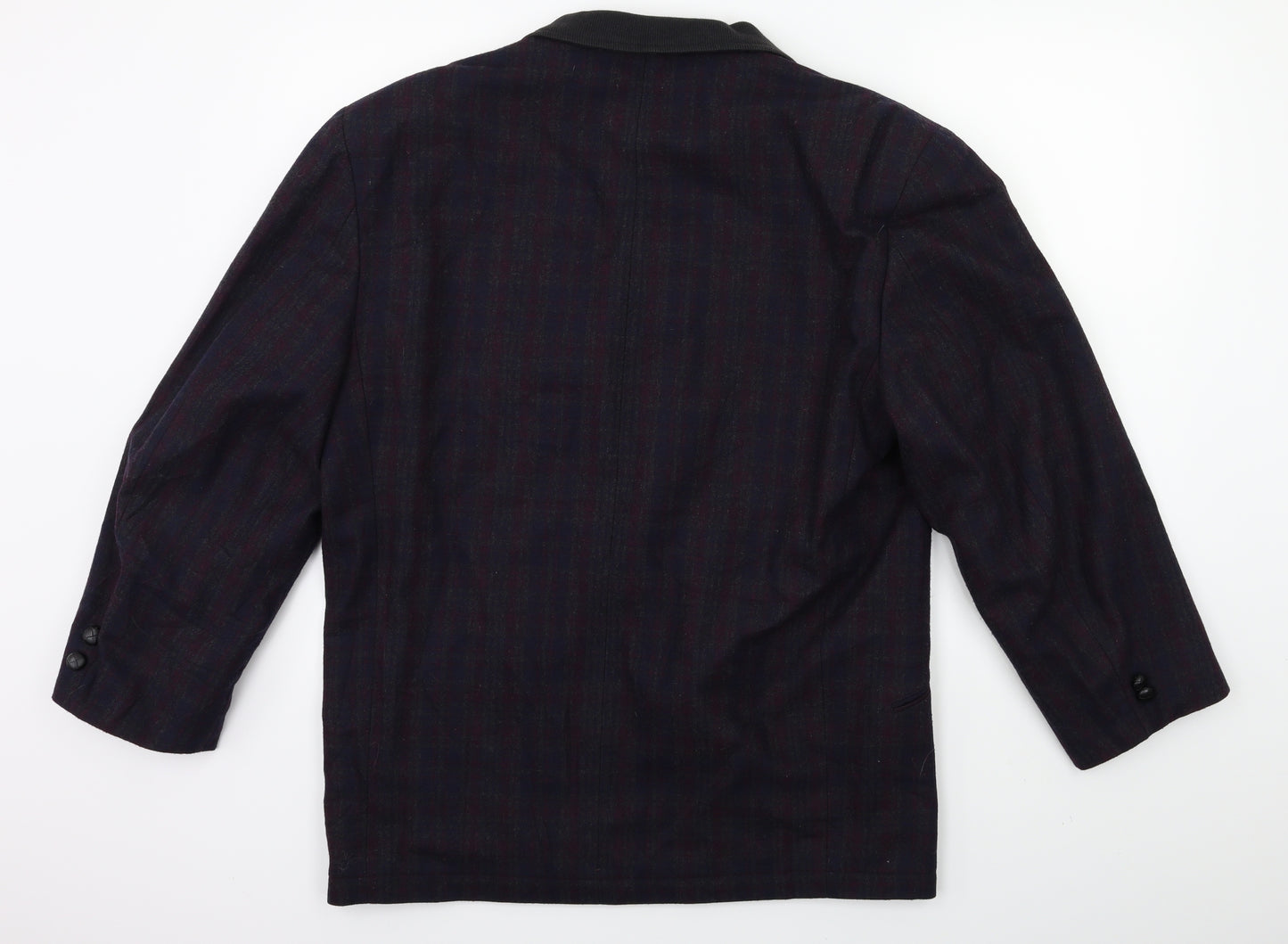 Preworn Mens Blue Striped  Jacket Suit Jacket Size 42