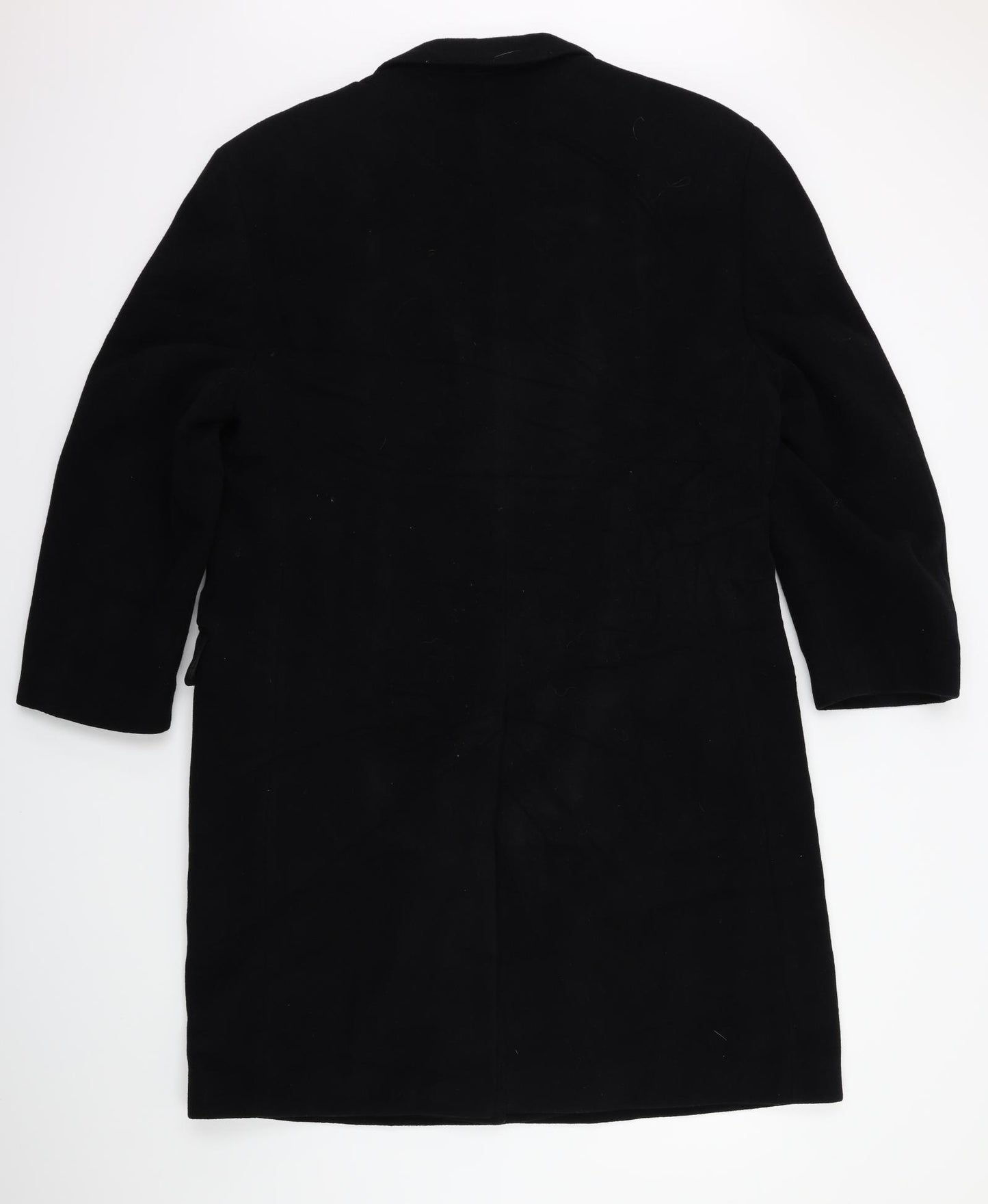 NEXT Mens Black   Overcoat Coat Size L