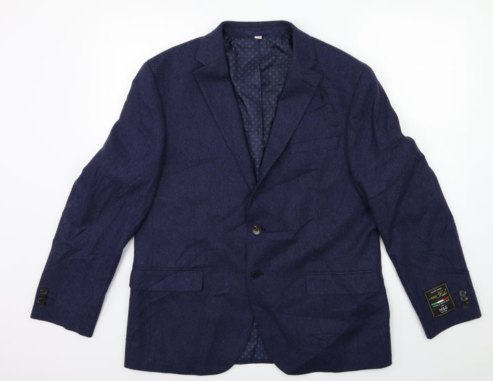 Marks and Spencer Mens Blue Jacket Suit Jacket Size 42