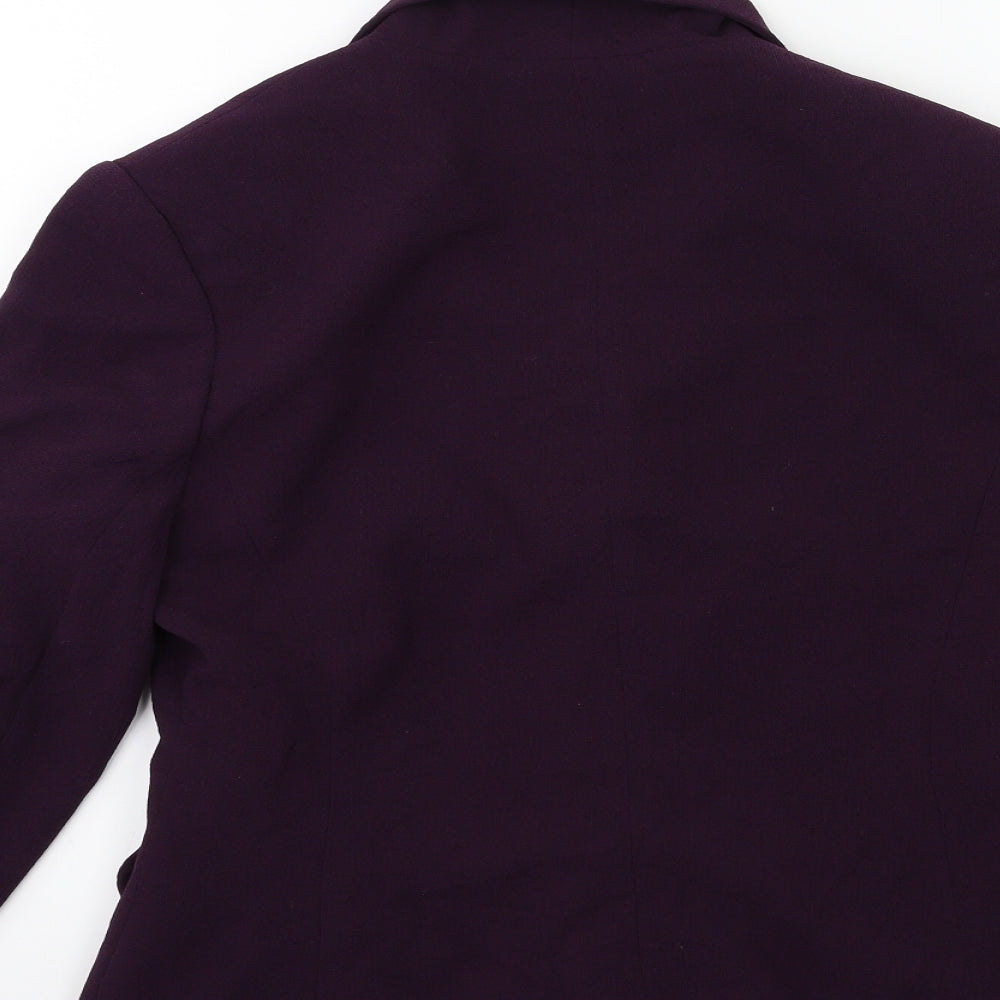 minuet Womens Purple   Jacket Blazer Size 10