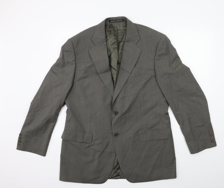 Marks and Spencer Mens Grey   Jacket Suit Jacket Size 42