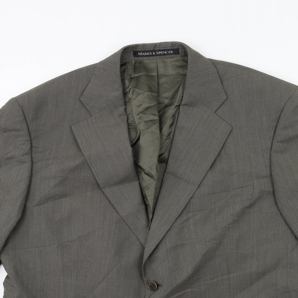 Marks and Spencer Mens Grey   Jacket Suit Jacket Size 42