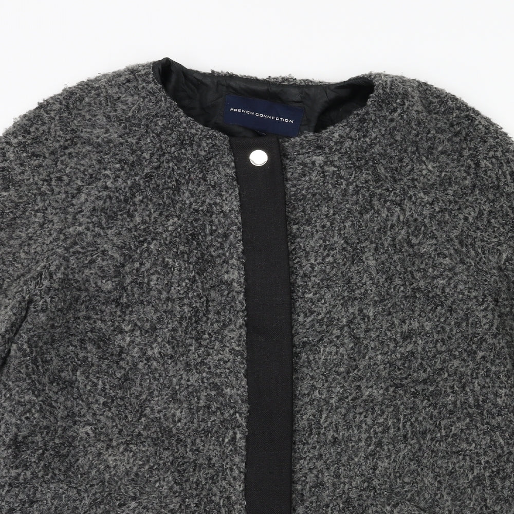 French Connection Womens Grey   Overcoat Coat Size 8