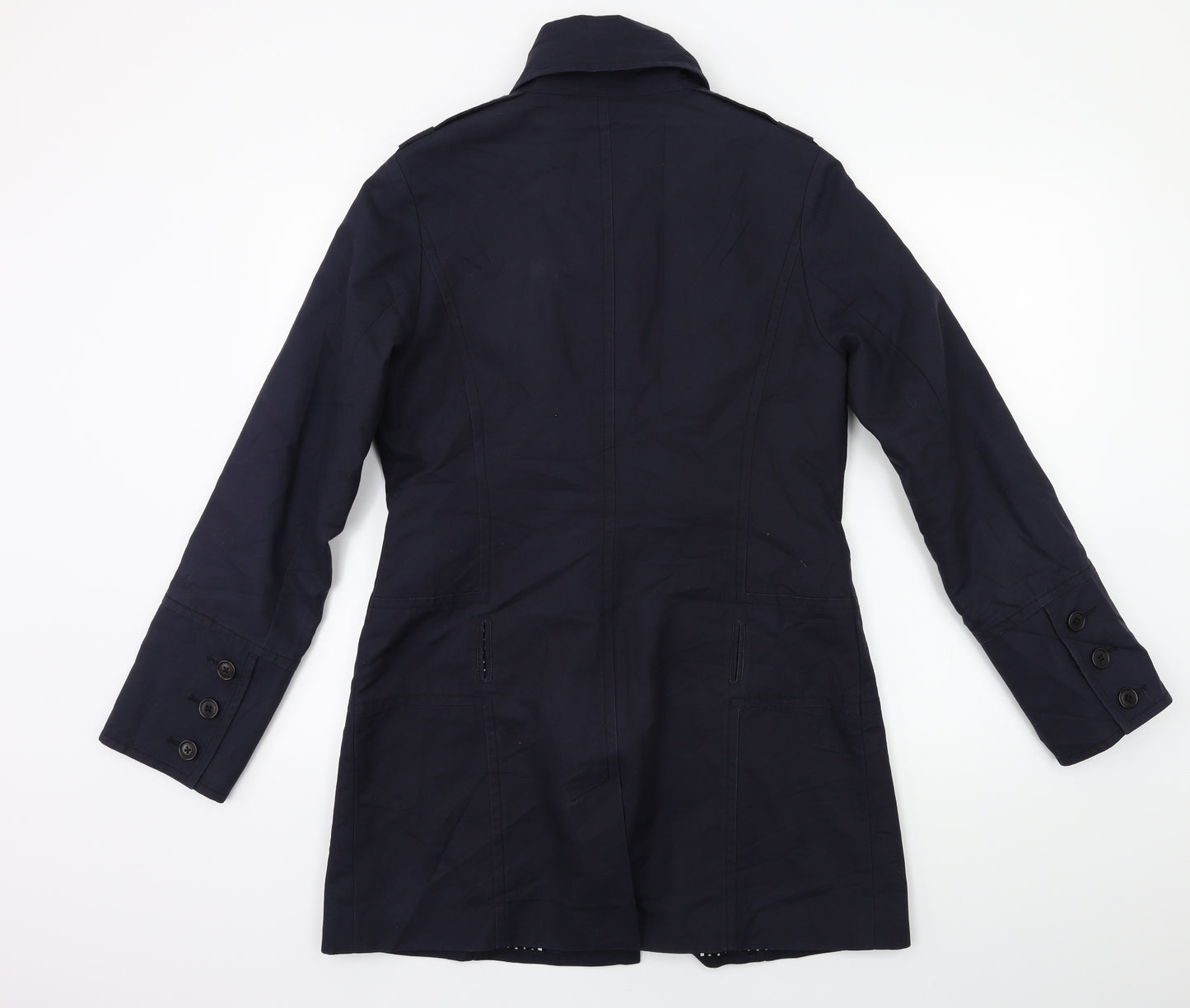 Ted Baker Womens Blue   Overcoat Coat Size M