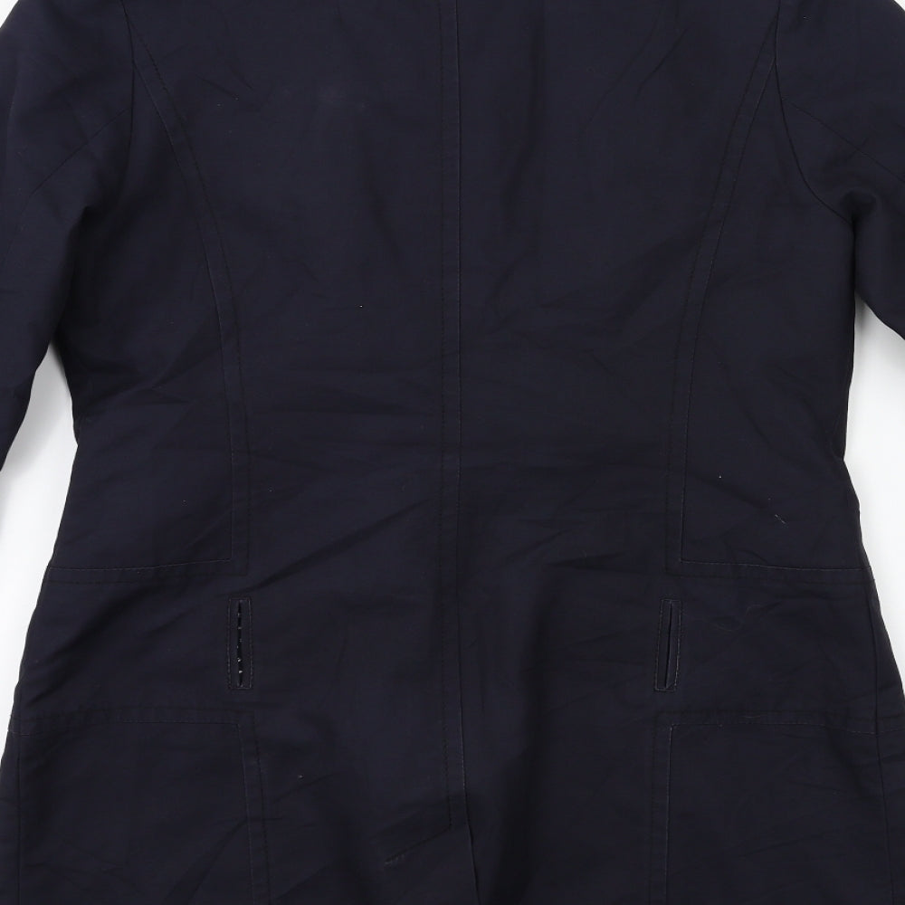 Ted Baker Womens Blue   Overcoat Coat Size M
