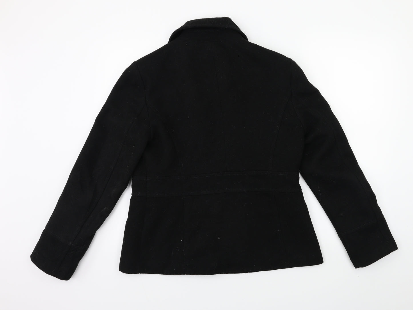 Marks and Spencer Womens Black   Overcoat Coat Size 12