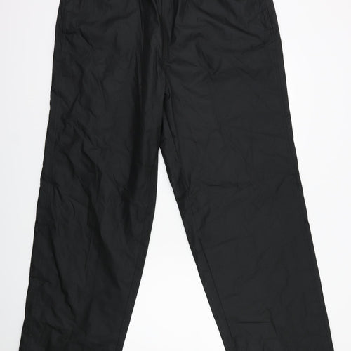 Dunlop Mens Black   Rain Trousers Trousers Size 2XL L33 in