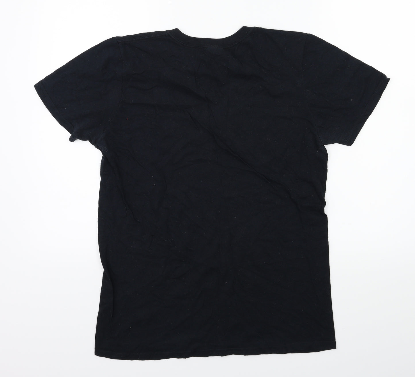 Gildan Womens Black   Basic T-Shirt Size S  - NO ROMANCE