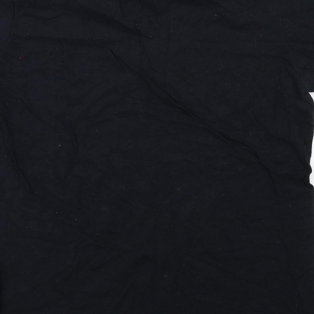 Gildan Womens Black   Basic T-Shirt Size S  - NO ROMANCE