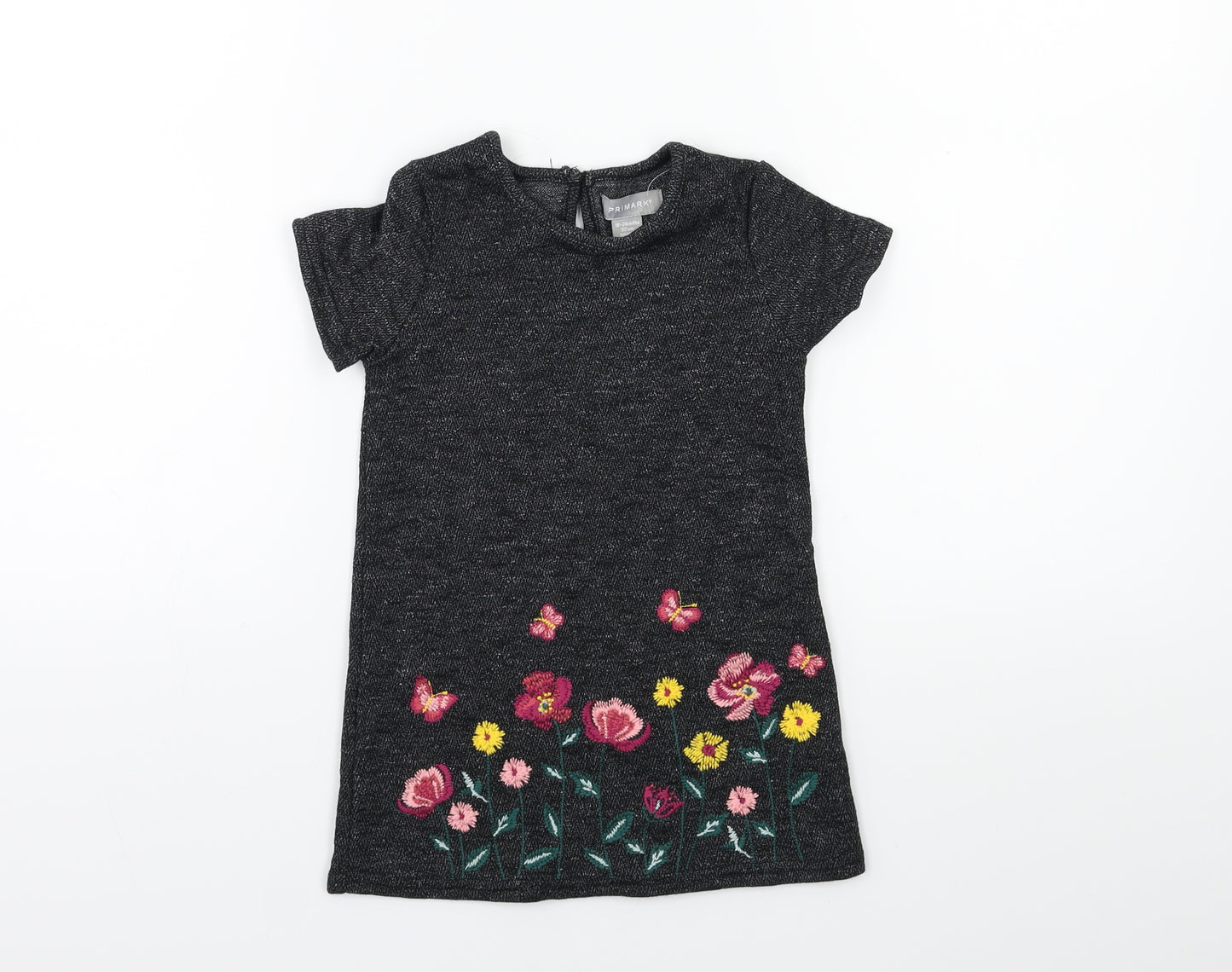 Primark Baby Black Floral  A-Line  Size 12-18 Months