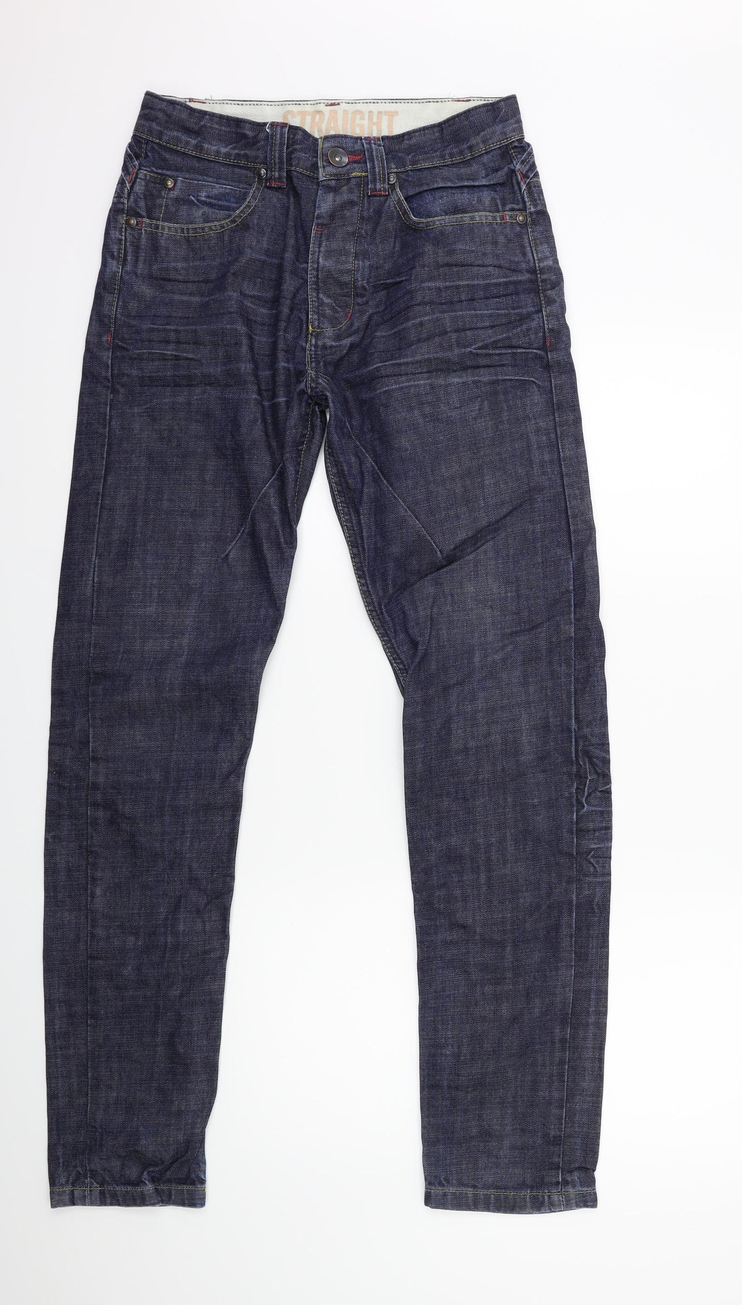 Denim & Co. Mens Blue  Denim Straight Jeans Size 30 in L30 in