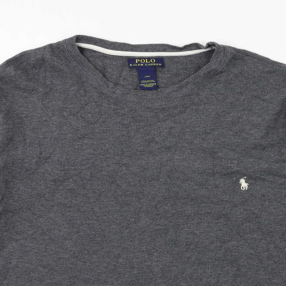 Ralph Lauren Mens Grey    T-Shirt Size L