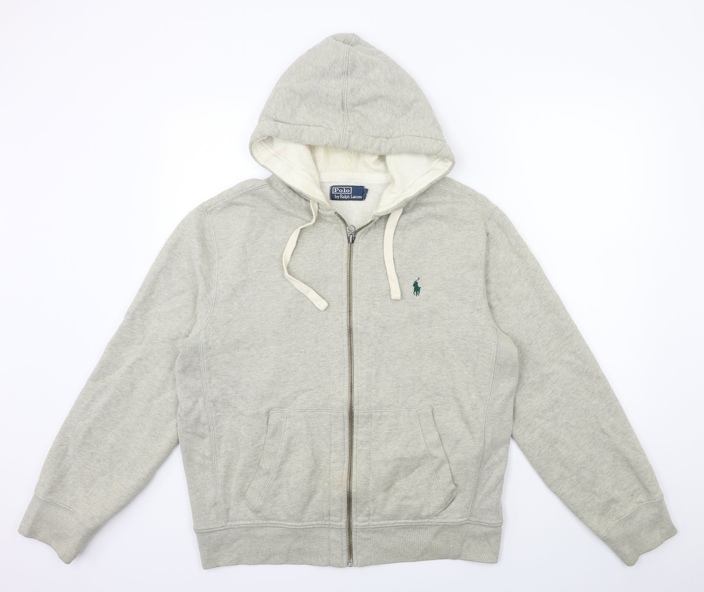 Ralph Lauren Mens Grey   Full Zip Hoodie Size L