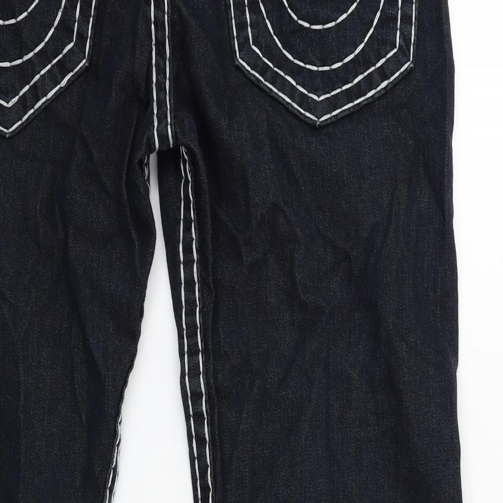 True Religion Mens Blue  Denim Straight Jeans Size 34 in L30 in