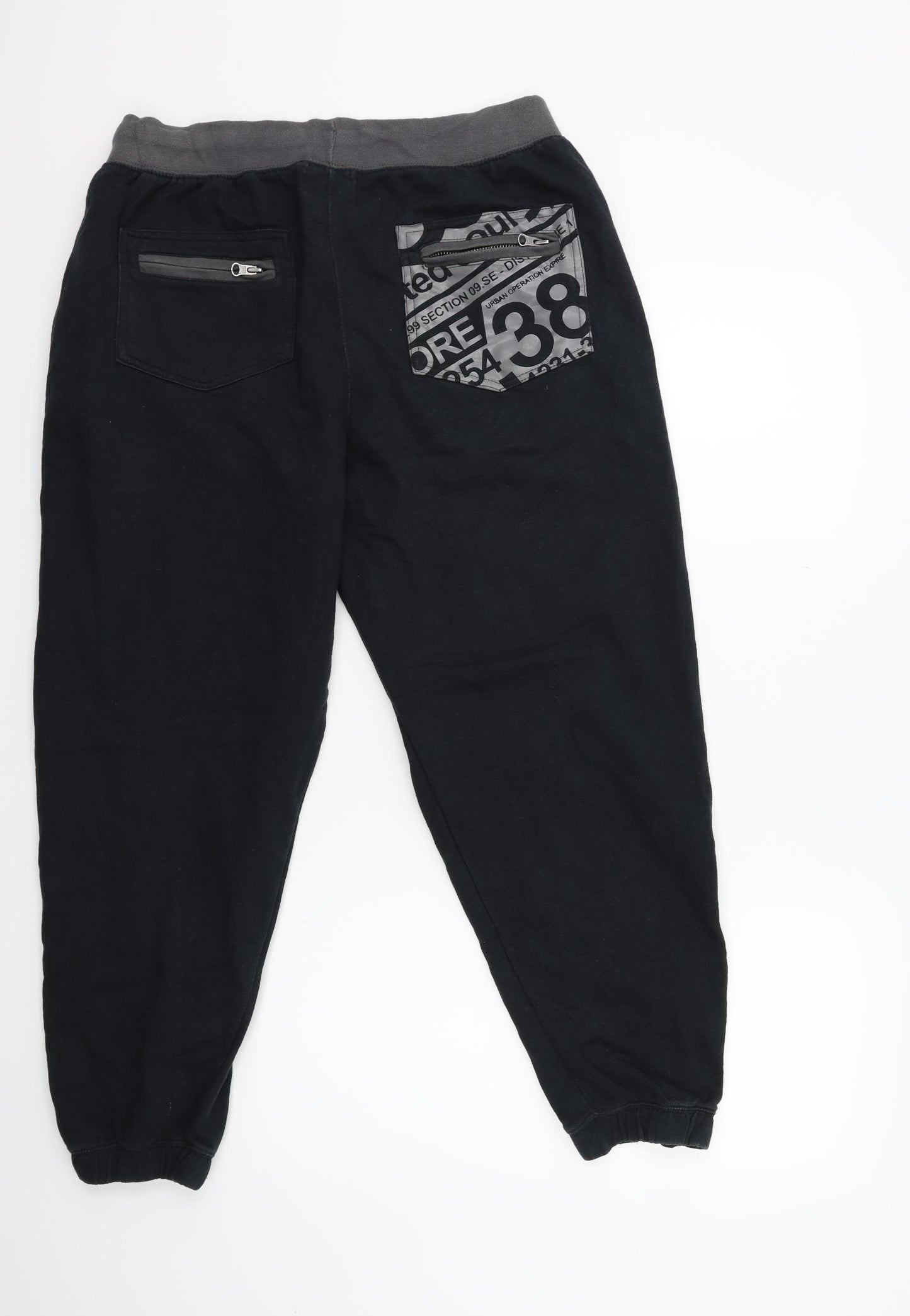 Twisted Soul Mens Black   Sweatpants Trousers Size XL L27 in