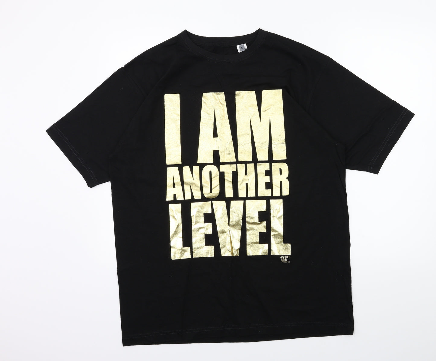 Preworn Mens Black    T-Shirt Size L