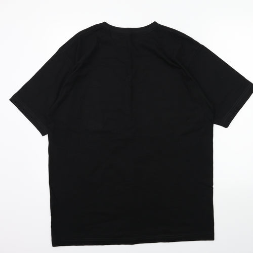 Preworn Mens Black    T-Shirt Size L