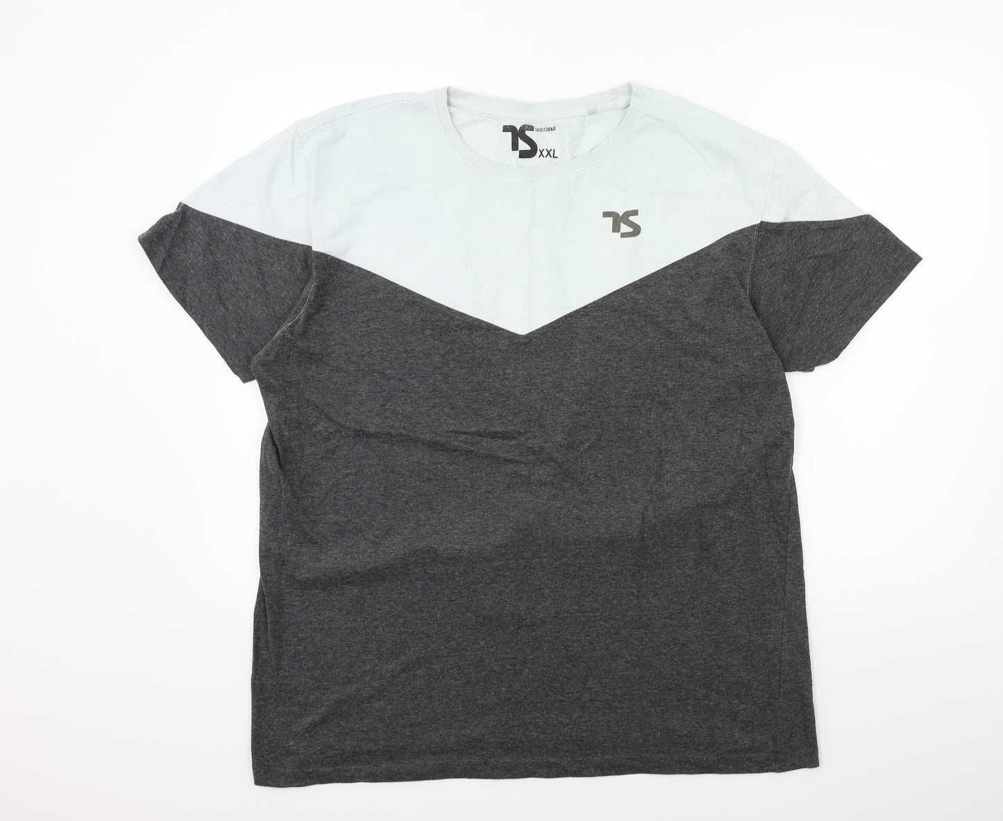 Twisted Soul Mens Grey    T-Shirt Size 2XL