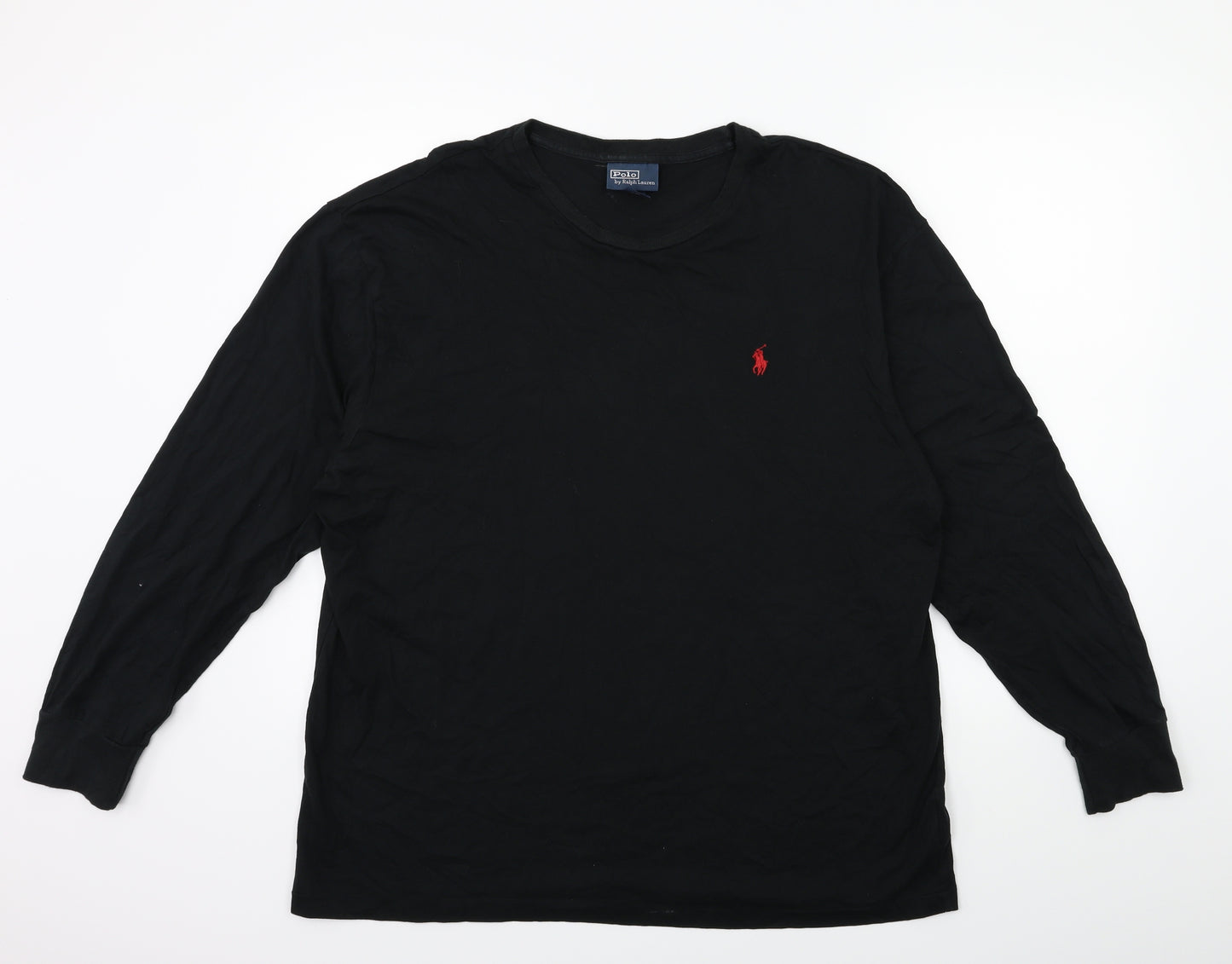 Ralph Lauren Mens Black    T-Shirt Size L