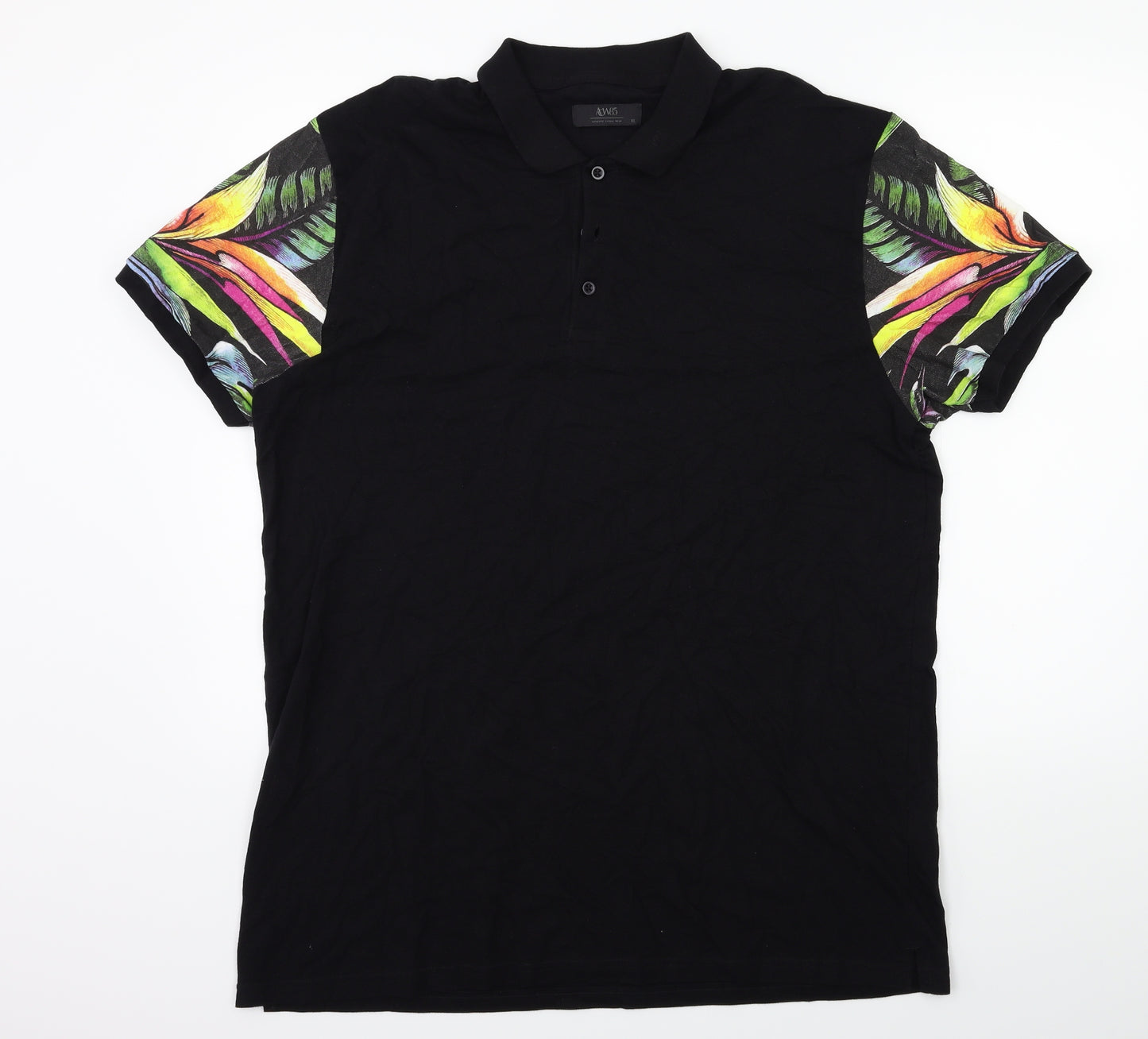 ACW85 Mens Black    Polo Size XL