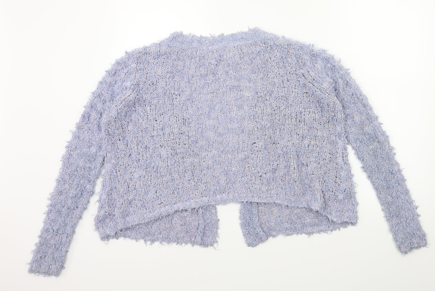 love knitwear Womens Blue  Knit Cape Jumper Size 14