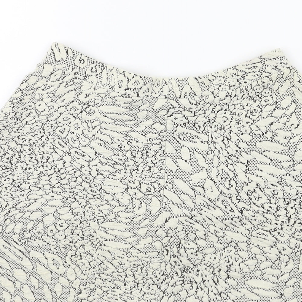 Topshop Womens Beige   Flare Skirt Size 8