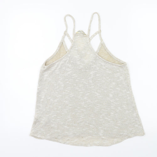Miss Selfridge Womens Beige   Basic Tank Size 6
