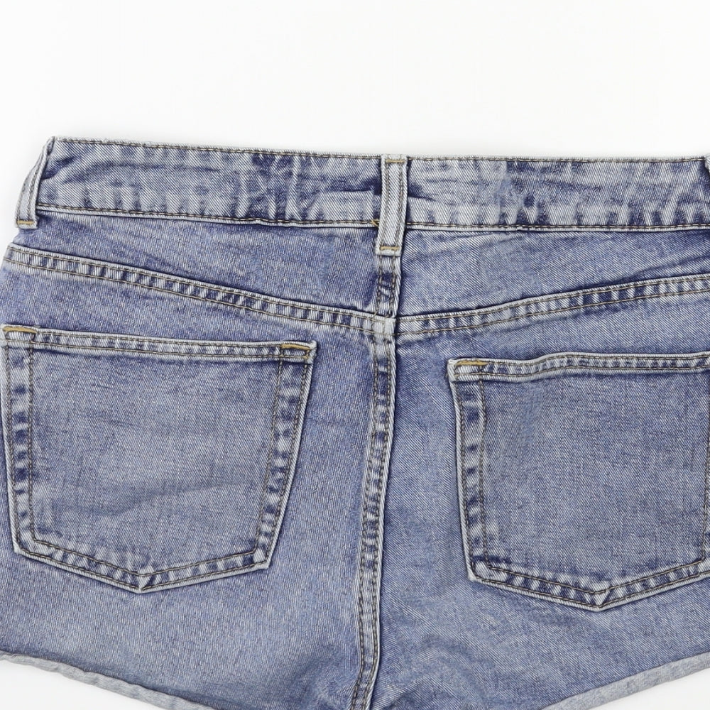 Topshop Womens Blue   Hot Pants Shorts Size 28 in