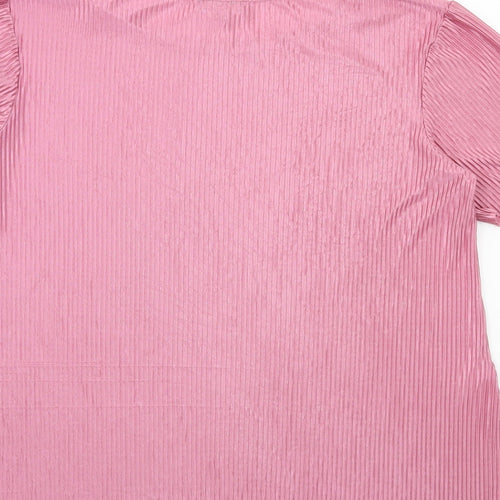AYANAPA Womens Pink   Basic T-Shirt Size 10