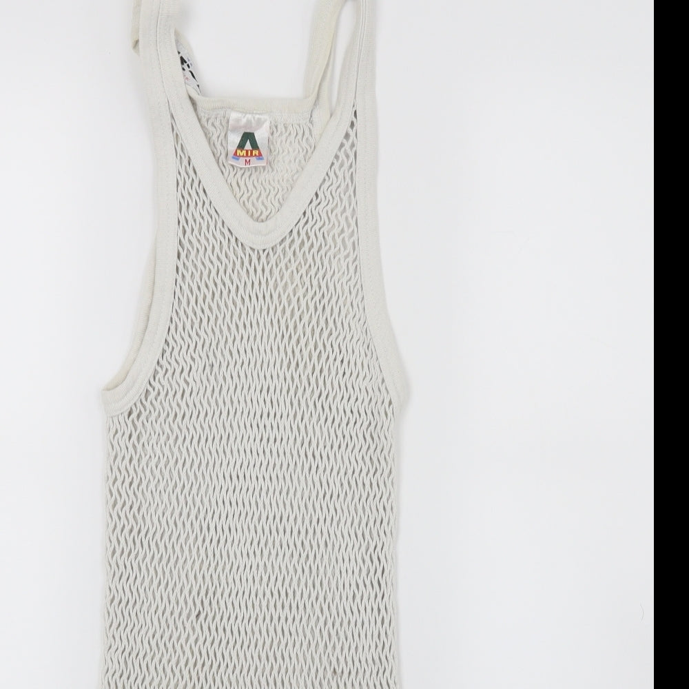 A Mir Womens White   Slip Dress  Size M  - String vest