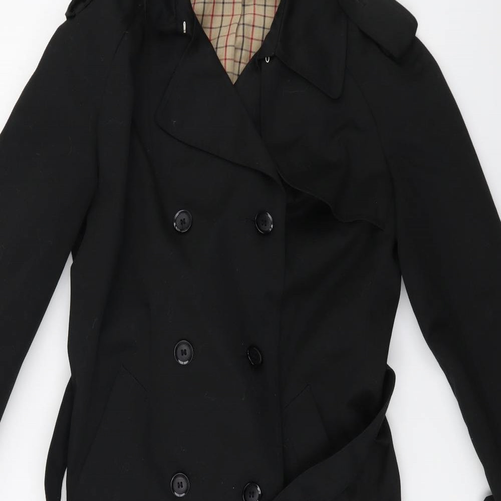 Dannimac Womens Black   Overcoat Coat Size S