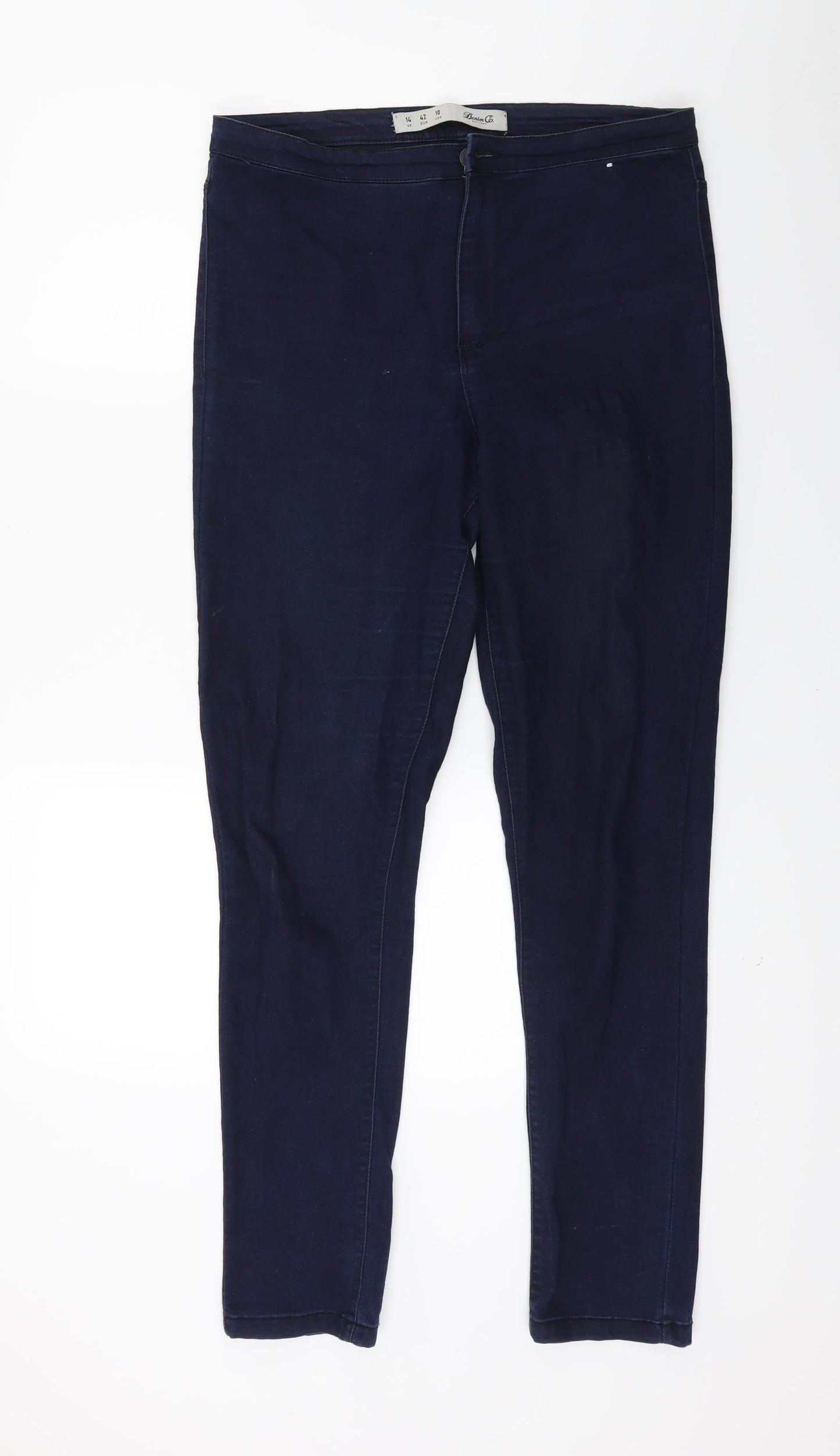 Primark Womens Black  Denim Skinny Jeans Size 14 L27 in