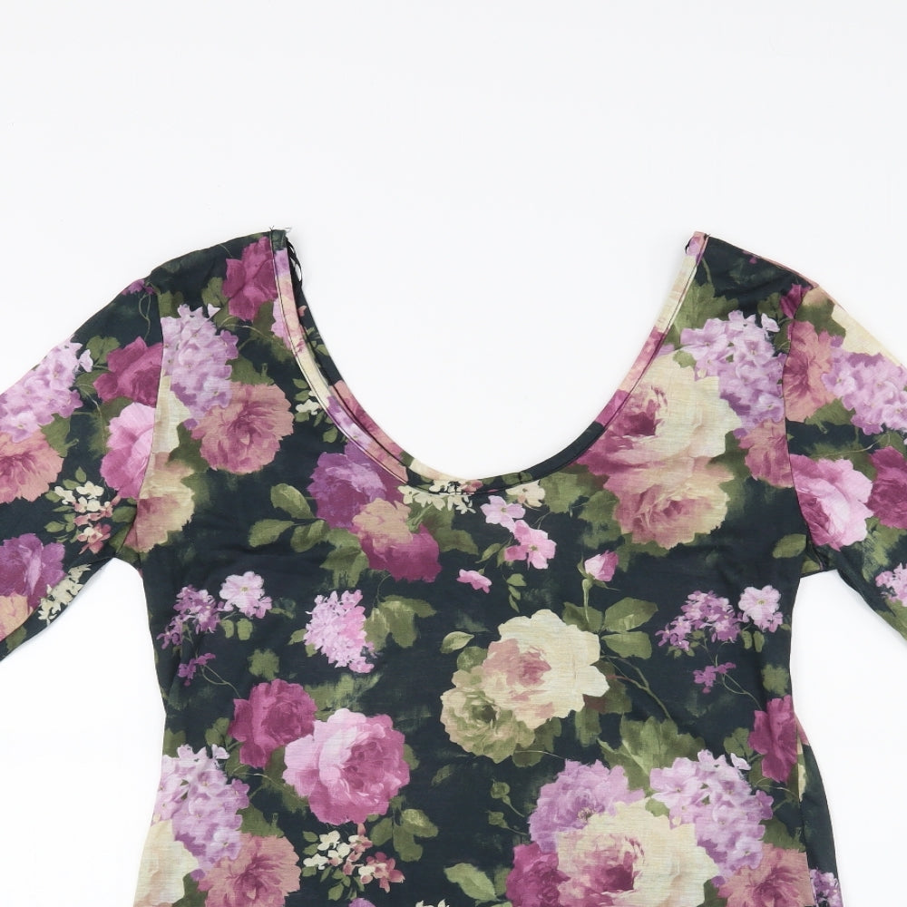 Papaya Womens Multicoloured Floral  Tunic T-Shirt Size 16