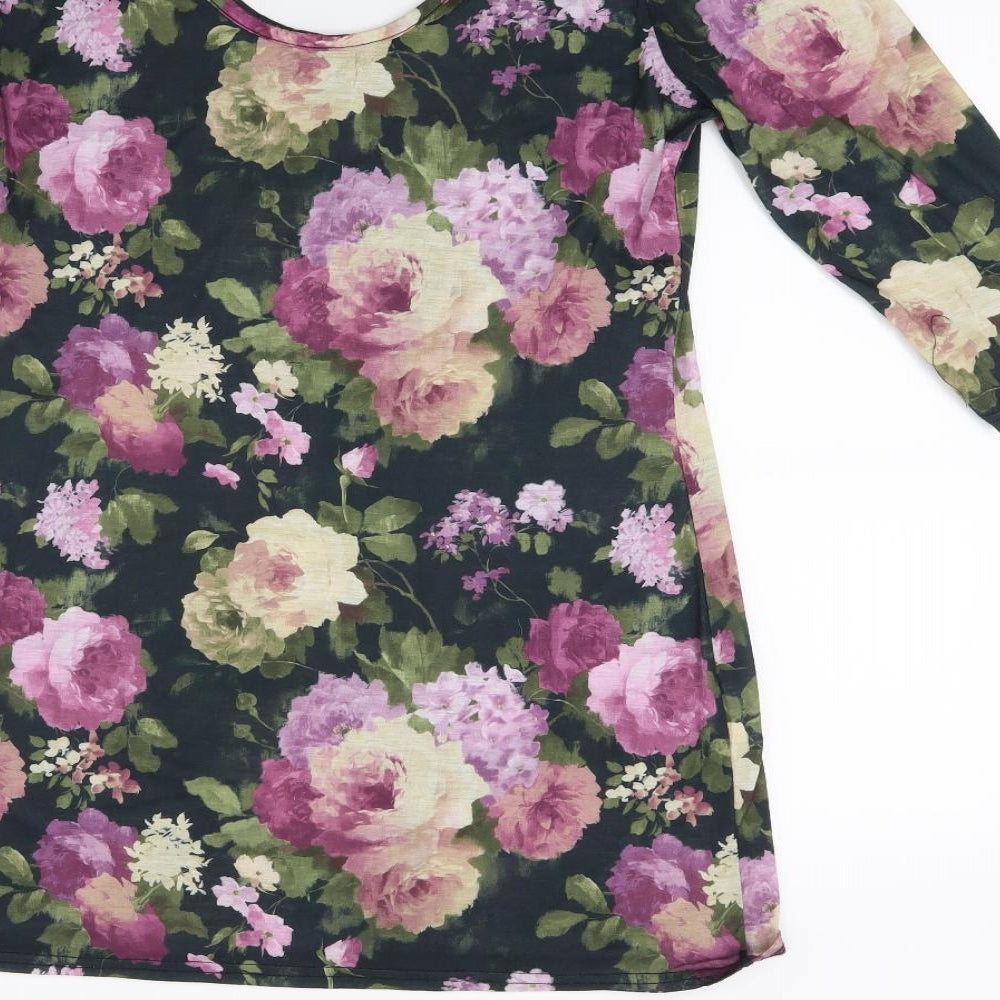 Papaya Womens Multicoloured Floral  Tunic T-Shirt Size 16