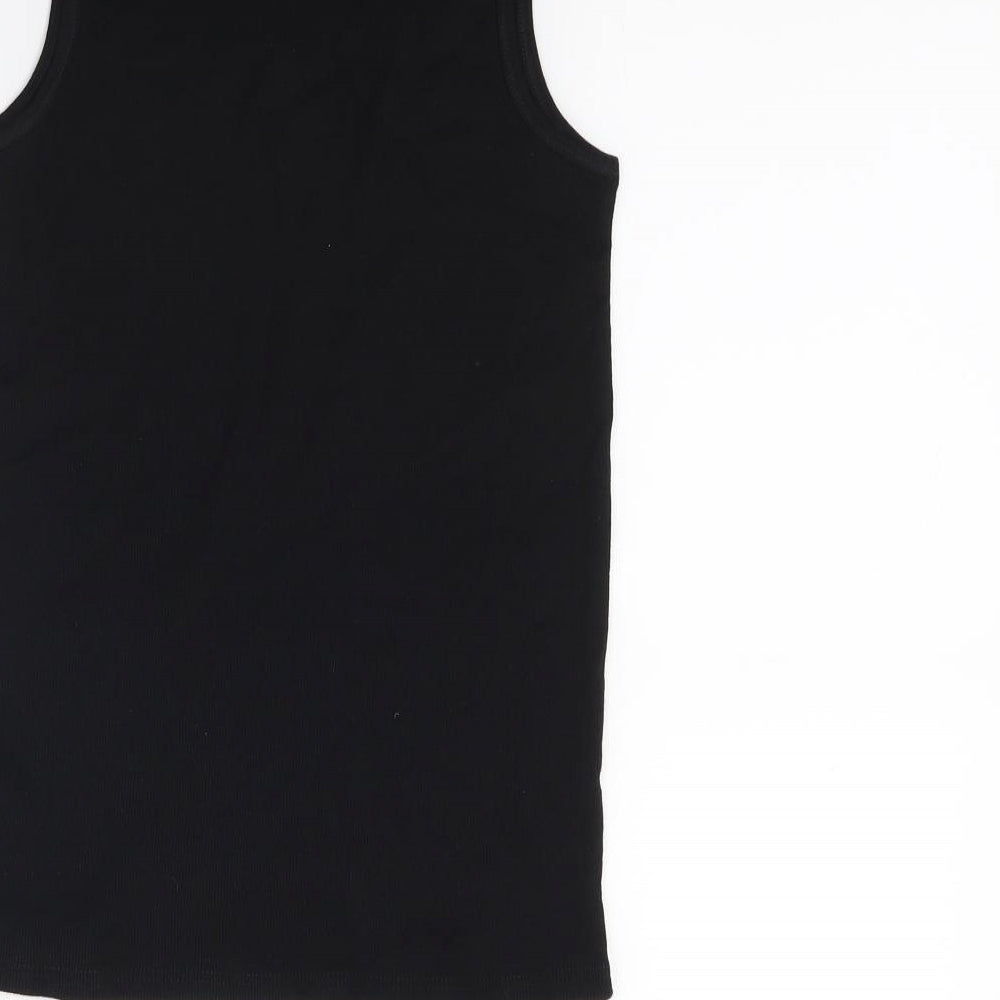 River Island Girls Black   Basic Tank Size 11-12 Years  - Feel good