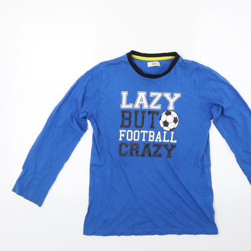 NEXT Boys Blue    Pyjama Top Size 11-12 Years  - Football