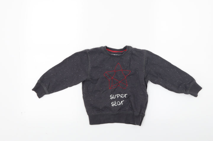 NEXT Boys Grey   Pullover Sweatshirt Size 2 Years  - Star