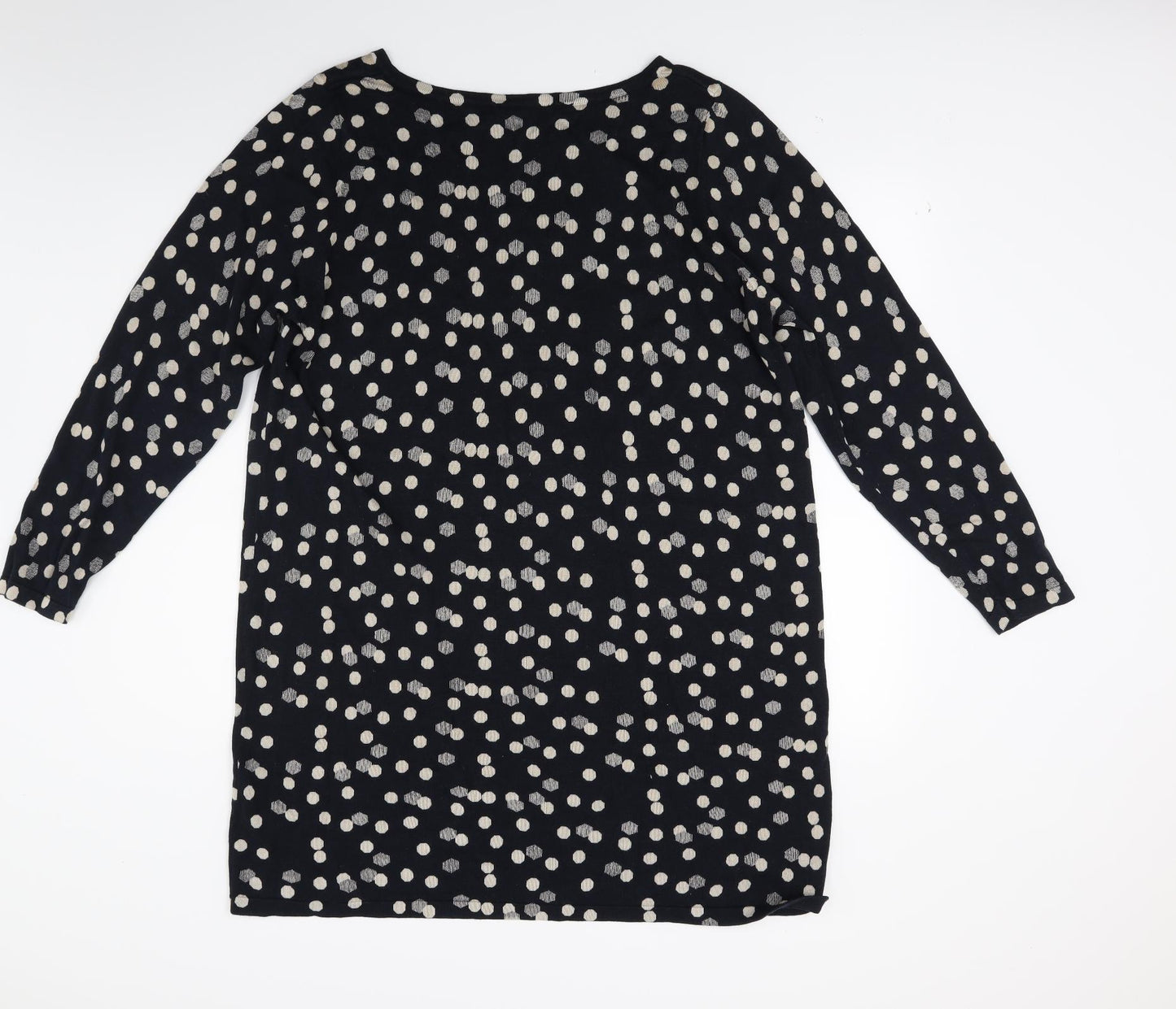 Marks and Spencer Womens Blue Polka Dot Knit Jumper Dress  Size 22