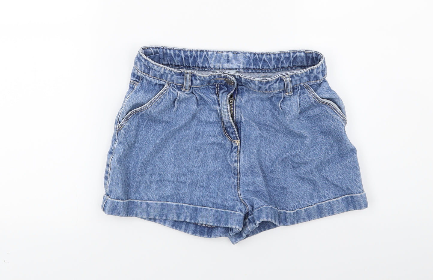 NEXT Girls Blue  Denim Cut-Off Shorts Size 10 Years
